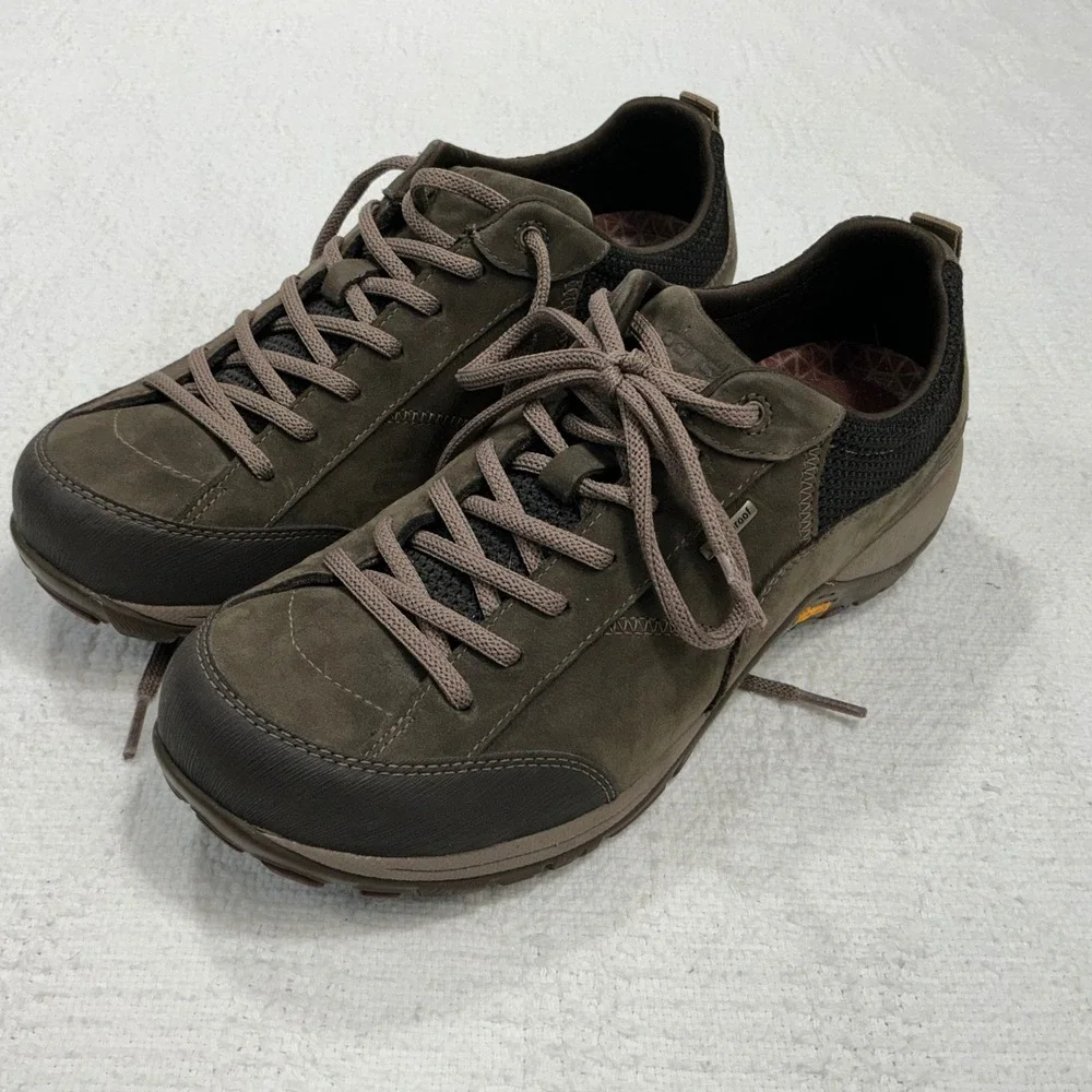 Dansko Paisley Walnut Suede Waterproof Walking Shoes Vibram Sole 41 4350457278‎